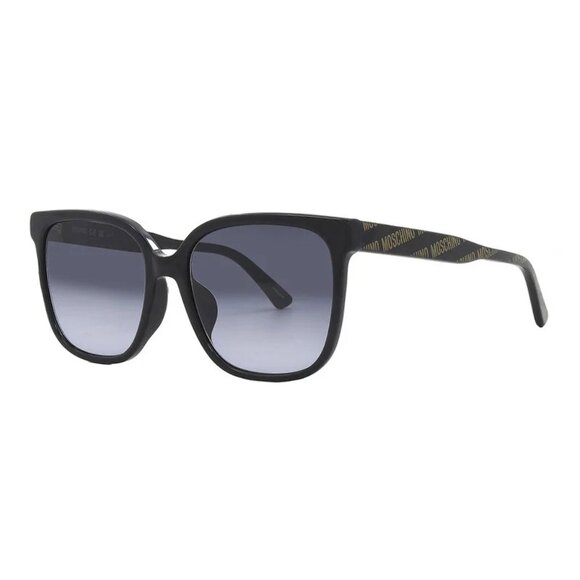 NEW MOSCHINO SUNGLASSES BLACK GREY WOMEN EYEWEAR MOSCHINO